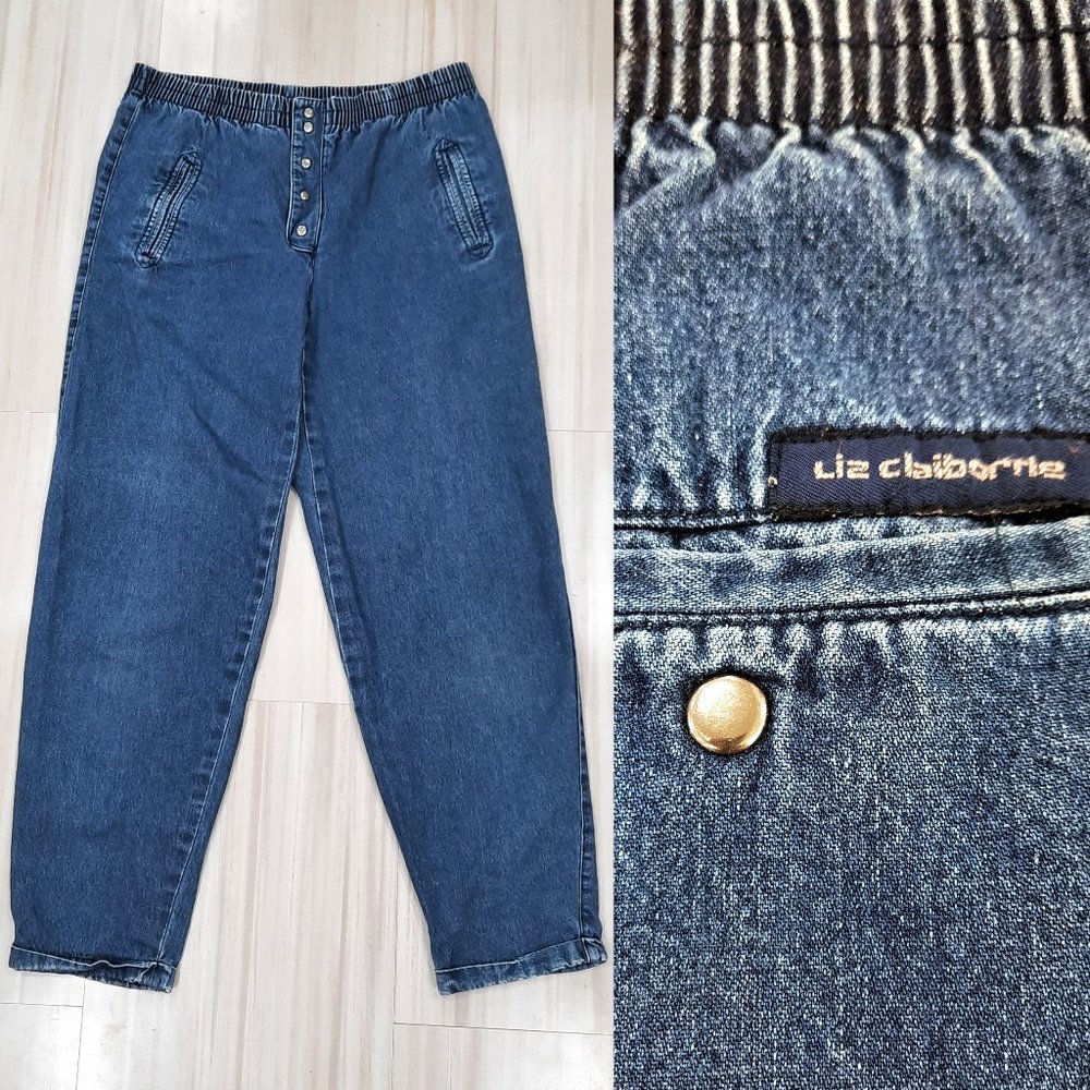 Vtg 80s stretch waist mom jeans - Liz Claiborne brand